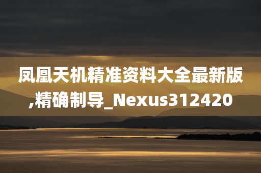 凤凰天机精准资料大全最新版,精确制导_Nexus312420