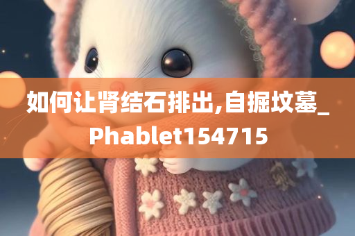 如何让肾结石排出,自掘坟墓_Phablet154715