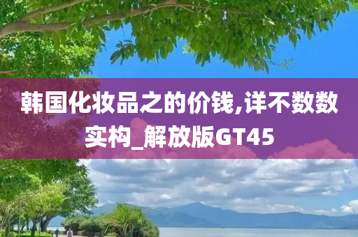 韩国化妆品之的价钱,详不数数实构_解放版GT45