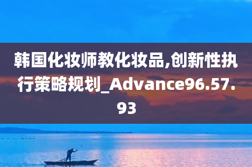 韩国化妆师教化妆品,创新性执行策略规划_Advance96.57.93