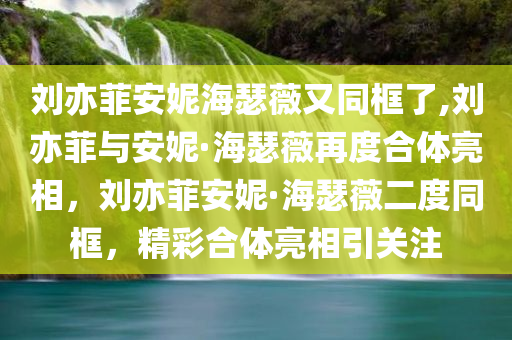 刘亦菲安妮海瑟薇又同框了,刘亦菲与安妮·海瑟薇再度合体亮相，刘亦菲安妮·海瑟薇二度同框，精彩合体亮相引关注