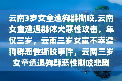 云南3岁女童遭狗群撕咬,云南女童遭遇群体犬恶性攻击，年仅三岁，云南三岁女童不幸遭狗群恶性撕咬事件，云南三岁女童遭遇狗群恶性撕咬悲剧