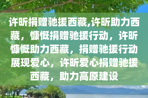 许昕捐赠驰援西藏,许昕助力西藏，慷慨捐赠驰援行动，许昕慷慨助力西藏，捐赠驰援行动展现爱心，许昕爱心捐赠驰援西藏，助力高原建设