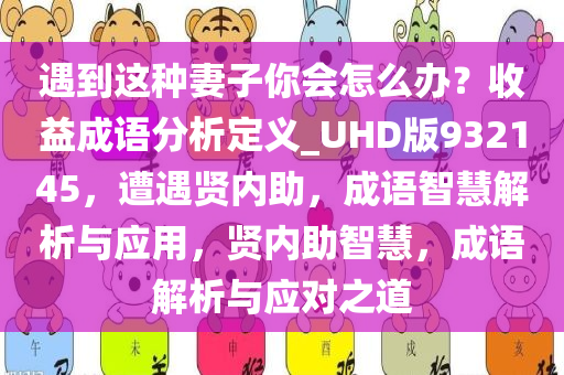 遇到这种妻子你会怎么办？收益成语分析定义_UHD版932145，遭遇贤内助，成语智慧解析与应用，贤内助智慧，成语解析与应对之道