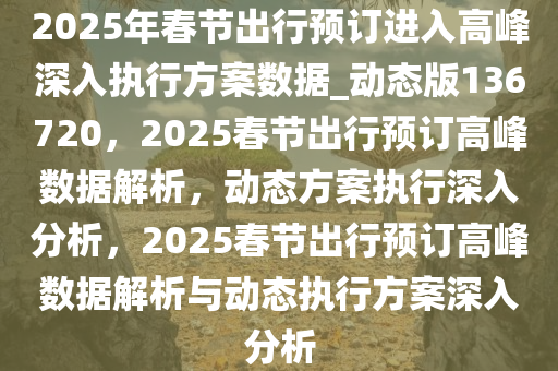 2025年春节出行预订进入高峰深入执行方案数据_动态版136720，2025春节出行预订高峰数据解析，动态方案执行深入分析，2025春节出行预订高峰数据解析与动态执行方案深入分析