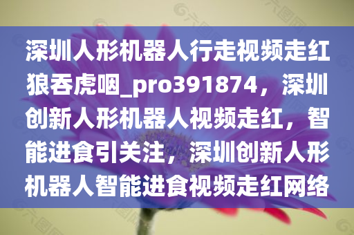 深圳人形机器人行走视频走红狼吞虎咽_pro391874，深圳创新人形机器人视频走红，智能进食引关注，深圳创新人形机器人智能进食视频走红网络