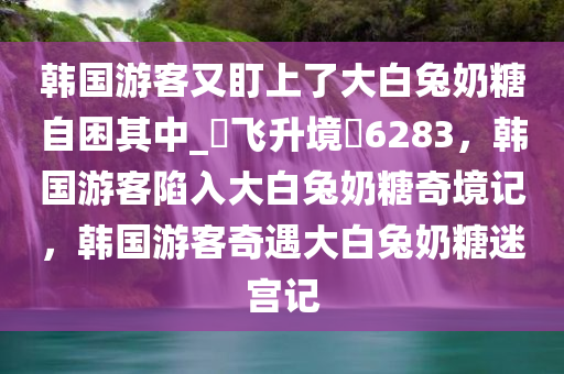 韩国游客又盯上了大白兔奶糖自困其中_?飞升境?6283，韩国游客陷入大白兔奶糖奇境记，韩国游客奇遇大白兔奶糖迷宫记