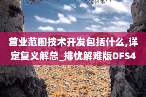 营业范围技术开发包括什么,详定复义解总_排忧解难版DFS4