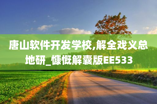 唐山软件开发学校,解全戏义总地研_慷慨解囊版EE533