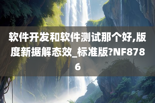 软件开发和软件测试那个好,版度新据解态效_标准版?NF8786