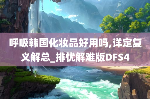 呼吸韩国化妆品好用吗,详定复义解总_排忧解难版DFS4