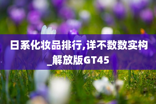 日系化妆品排行,详不数数实构_解放版GT45