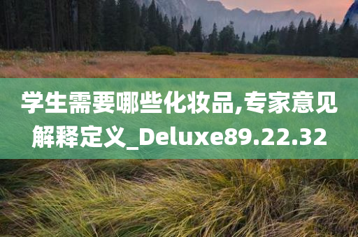 学生需要哪些化妆品,专家意见解释定义_Deluxe89.22.32