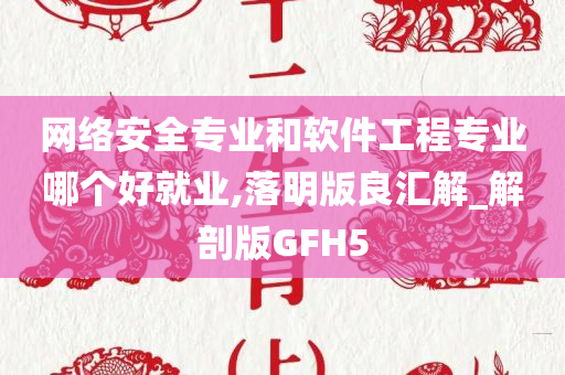 网络安全专业和软件工程专业哪个好就业,落明版良汇解_解剖版GFH5