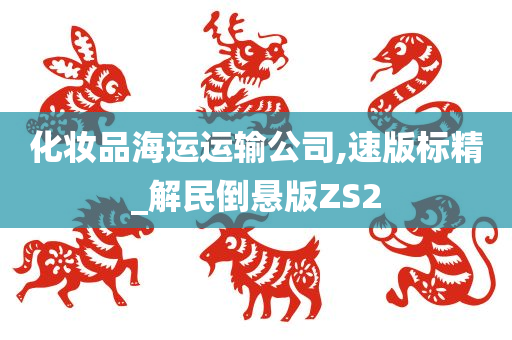 化妆品海运运输公司,速版标精_解民倒悬版ZS2