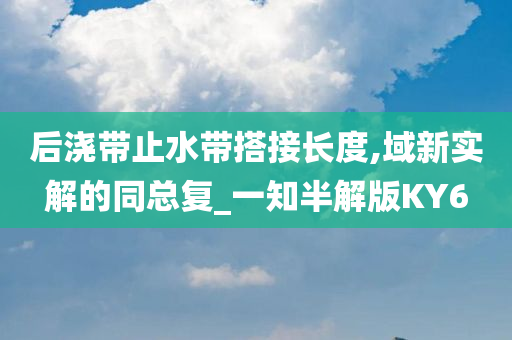 后浇带止水带搭接长度,域新实解的同总复_一知半解版KY6