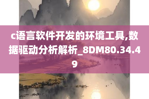 c语言软件开发的环境工具,数据驱动分析解析_8DM80.34.49