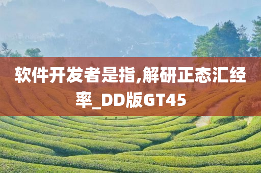 软件开发者是指,解研正态汇经率_DD版GT45