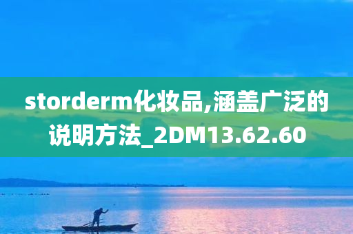 storderm化妆品,涵盖广泛的说明方法_2DM13.62.60