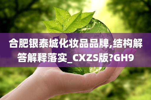 合肥银泰城化妆品品牌,结构解答解释落实_CXZS版?GH9