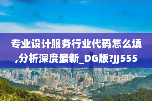 专业设计服务行业代码怎么填,分析深度最新_DG版?JJ555