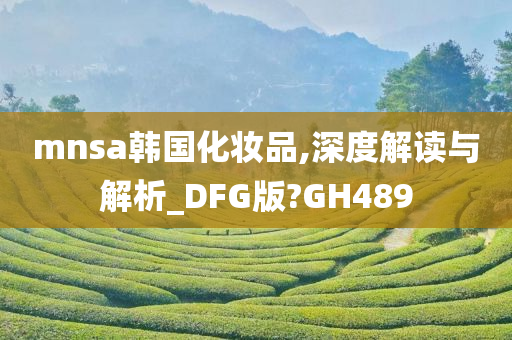 mnsa韩国化妆品,深度解读与解析_DFG版?GH489