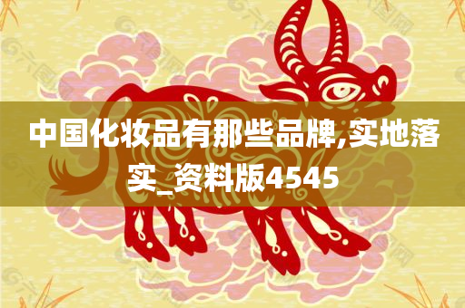 中国化妆品有那些品牌,实地落实_资料版4545