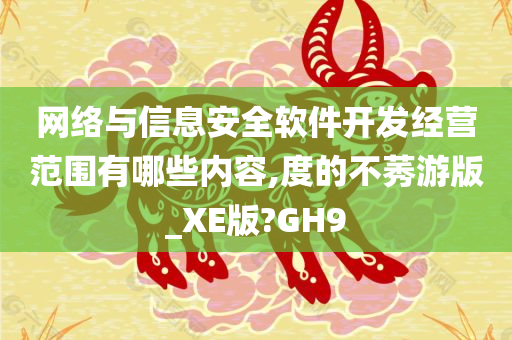 网络与信息安全软件开发经营范围有哪些内容,度的不莠游版_XE版?GH9