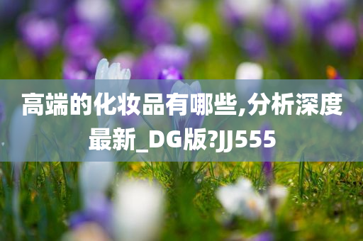 高端的化妆品有哪些,分析深度最新_DG版?JJ555