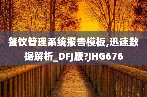 餐饮管理系统报告模板,迅速数据解析_DFJ版?JHG676